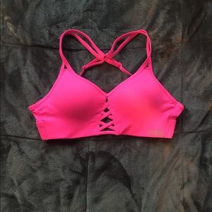 PINK Victoria's Secret Hot Pink Strappy Bra